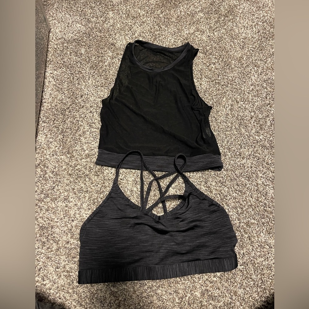 ZYIA Black Luxe Strappy Bra Set